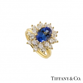 Tiffany & Co. Yellow Gold Tourmaline and Diamond Ring